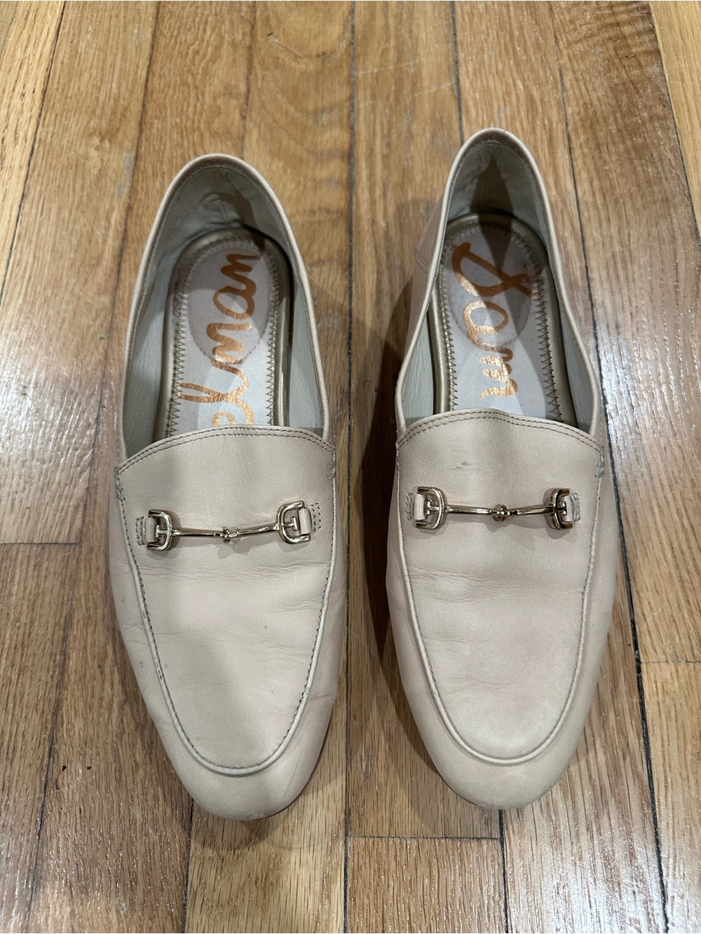 Sam Edelman Loraine Bit Loafer French Sand Leather Size 6.5M